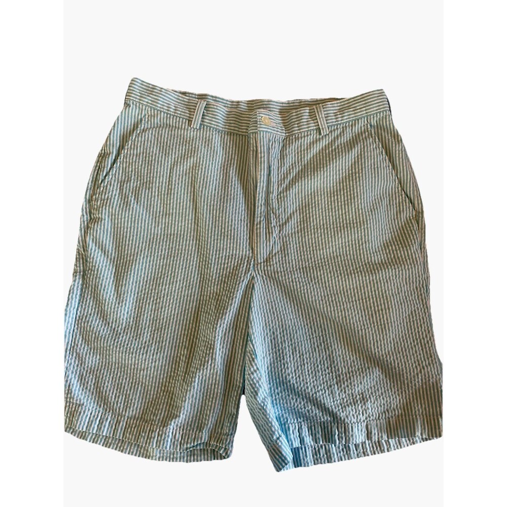 Jos. A Bank Seersucker Shorts Blue Men’s Size 33 Stays Cool Excellent Condition